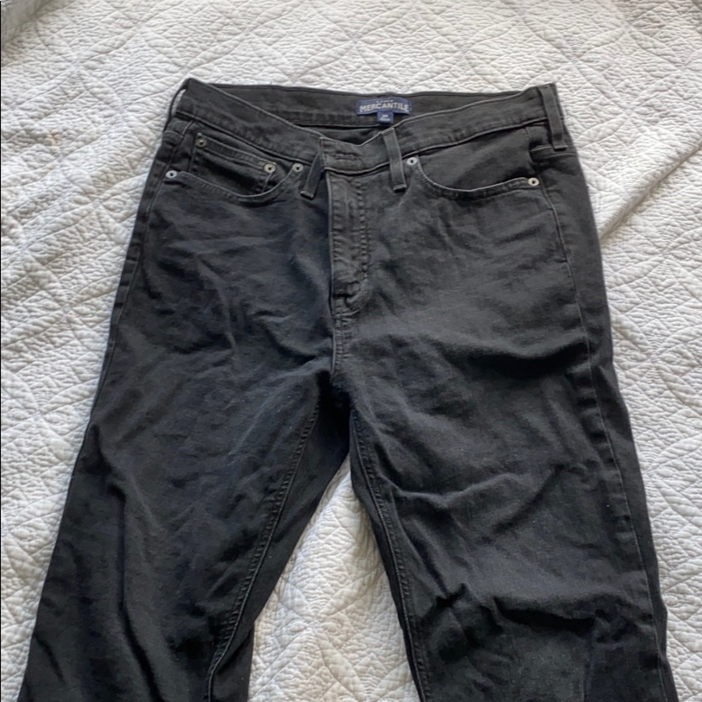 NEW! J.Crew unworn straight black jeans, High Rise